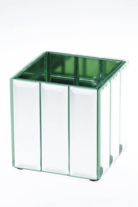 4" Cube Dazzle Vase Mirror