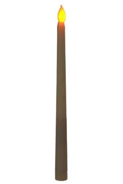 11" Led Flickering Taper Candle Ivory Pkg/6