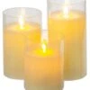4/5/6" Remote Control Moving Flameless Led Pillar Candle Pkg/3