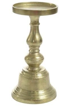 9" Athena Candle Holder Gold