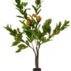 4Ft Potted Lemon Tree Green/Yellow