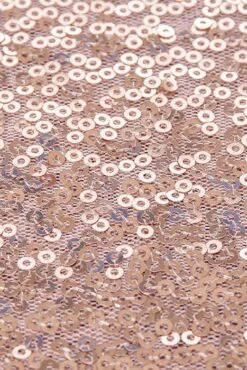 12" X 108" Sequin Table Runner Blush