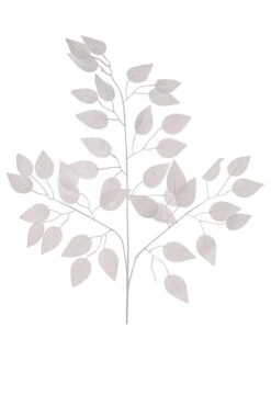 23.5" Silk Ficus Spray White PKG/12