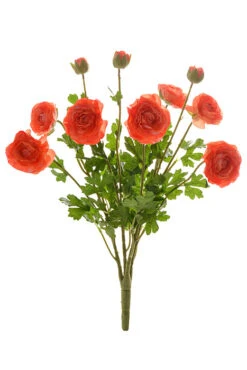 19" Ranunculus Bush Orange