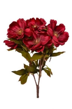 21" Silk Magnolia Bush Burgundy