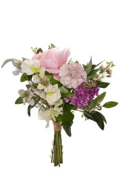 16" Anemome/Dahlia/Lilac Bouquet Pink/Violet