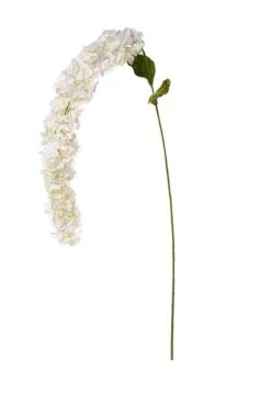 72" Silk Hanging Hydrangea Spray (White)