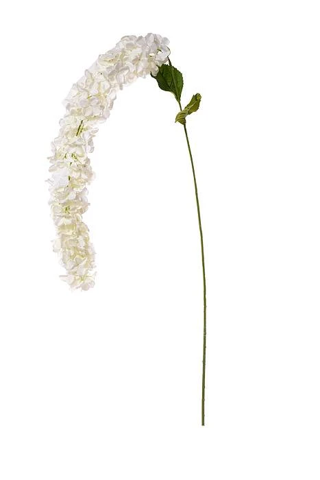 72" Silk Hanging Hydrangea Spray (White)