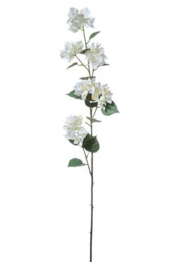 47" Silk Bougainvillea Spray White