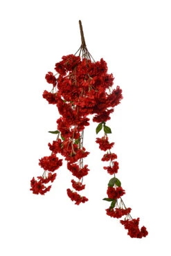 39.5" Silk Cherry Blossom Bush Red