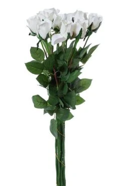 28" Planters Rose Bud White Pkg/12