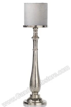 7.25" X 29.5" Metal Wilder Stand Silver