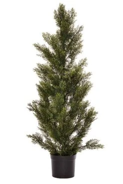 45" Cedar Topiary In A Pot Green