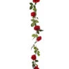 6Ft Silk Rose Garlands Red