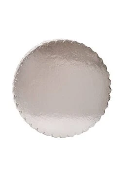 12" Foil Covered Cake Board Silver Pkg/10