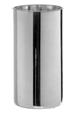 5" X 10" Cylinder Glass Vase Silver