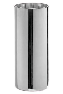 5" X 12" Cylinder Glass Vase Silver