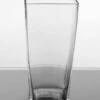 4" X 5" X 10" Tapered Square Glass Vase Clear