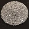 3.5" Ribbon Button Rhinestone