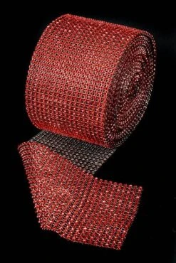 4.5" X 10yds Diamond Wrap Red