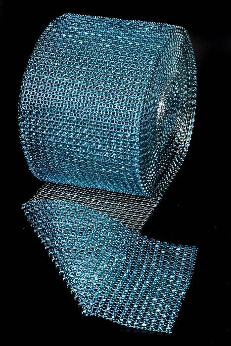 4.5" X 10yds Diamond Wrap Turquoise