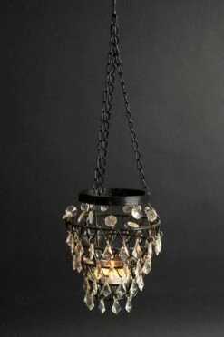 Black Oblong Hanging Votive