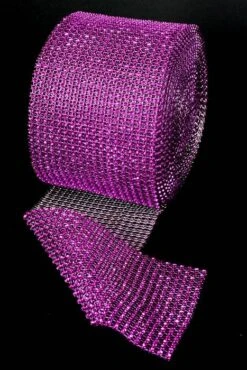 4.5" X 10yds Diamond Wrap Fuchsia