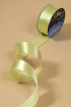 1-1/2" X 25yds Wired Contessa Ribbon Clean Green