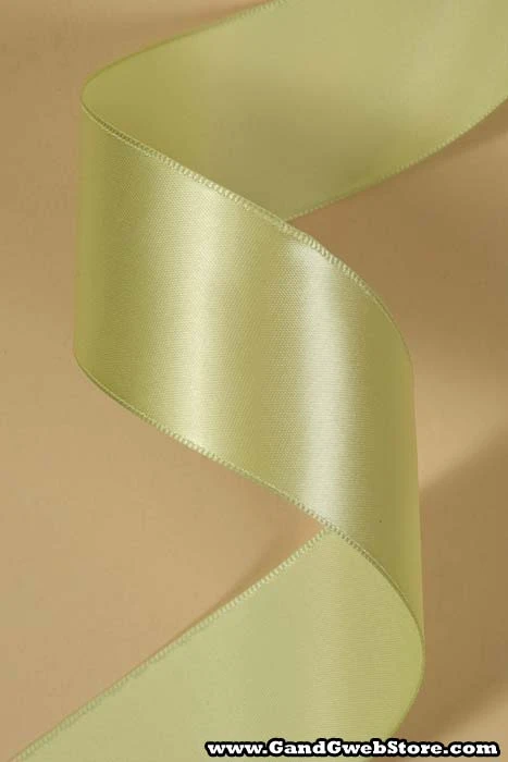 1-1/2" X 25yds Wired Contessa Ribbon Clean Green - Image 2