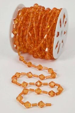 10yds Beaded Garland Roll Orange