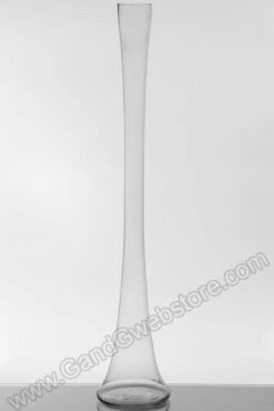 2-3/4" X 32" Skyline Glass Vase Clear Cs/4