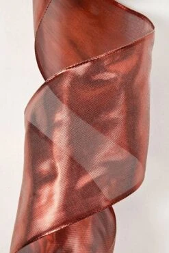 4" X 10yds W/molten Lava Red