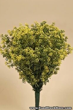 14" Boxwood Flower Bush Yellow