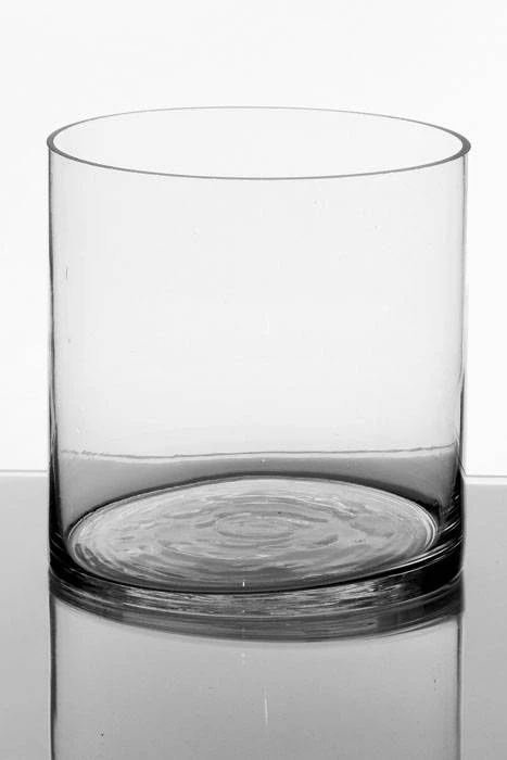 8" X 8" Cylinder Glass Vase Clear