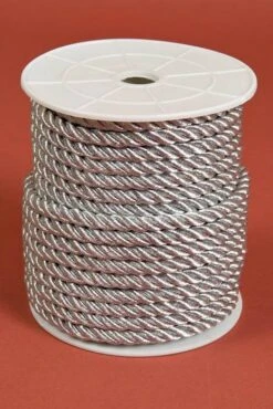 6mm X 20yds Metallic Cord Silver