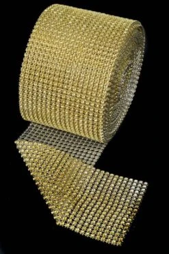4.5" X 10yds Diamond Wrap Gold