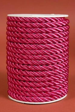 8mm X 20yds Satin Cord Fuchsia