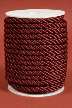 8mm X 20yds Satin Cord Burgundy