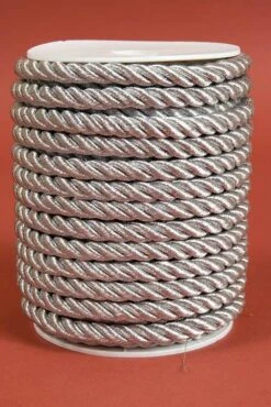 8mm X 20yds Metallic Cord Silver