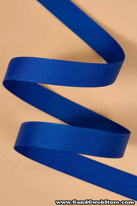 Grosgrain Ribbon Electric Blue - Image 2