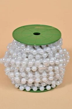 10mm X 15yds Pearl Garland White
