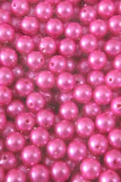 12mm Abs Pearl Beads Hot Pink Pkg(500g)