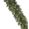 9ft Lit Deluxe Belgium Pine Garland W/clear Light Bulbs Green